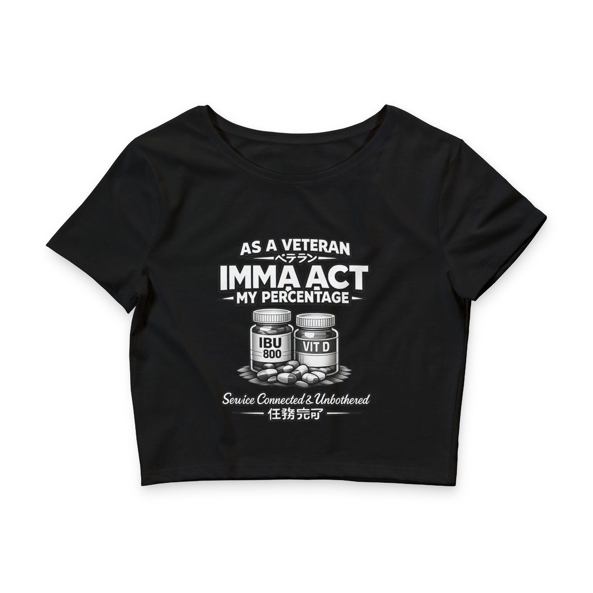Women’s Imma Act My Percentage Crop Tops