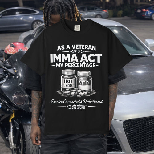 As a Veteran imma Act My Percentage premium Shirts